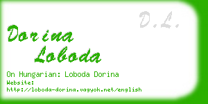 dorina loboda business card